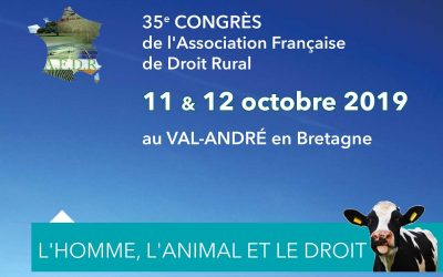 35e CONGRÈS de l’Association Française de Droit Rural